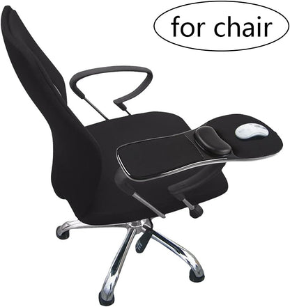 Upgrade Ergonomic Arm Rest Mouse Pads Dual Purpose for Desk and Chairs, Adjustable Armrest Wrist Support Attachment, Gaming Covers for Elbows and Forearms Pressure Relief Office Computer Desk Extender