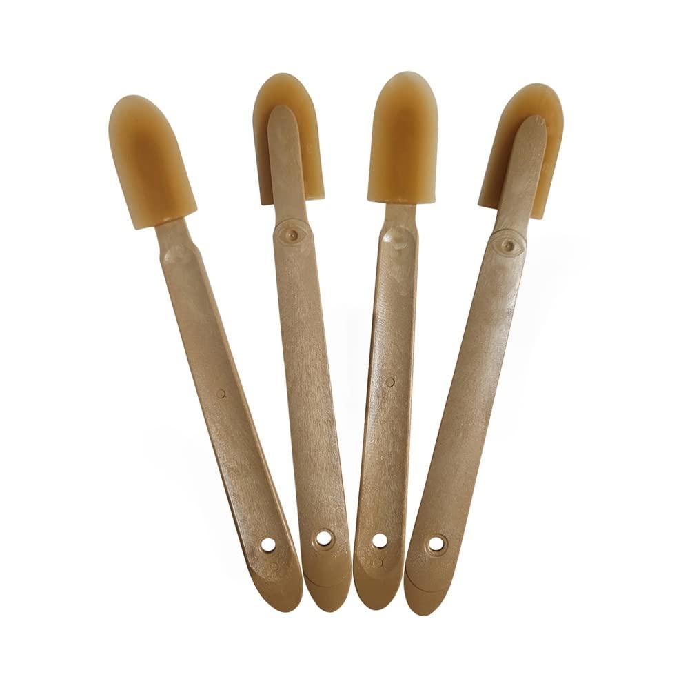 JMIBASIC Grout Caulk Finishing Tool - Multi Size 4 Pieces Set - Smooth Grout Sealant Silicone Caulking Tool - Rubber Spatula Spreader - Grout Sealer Applicator - Ergonomic Handle Grip_ABS (1.1 Inch)