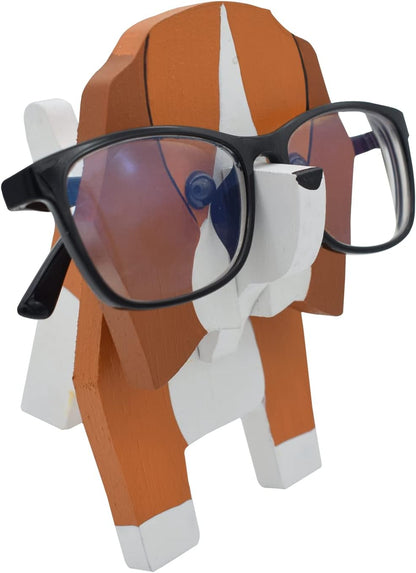 Creative Glasses Holder Stand, 3D Wooden Puzzle Animal Eyeglass Stand Home Office Desk Décor Gift (Cat)