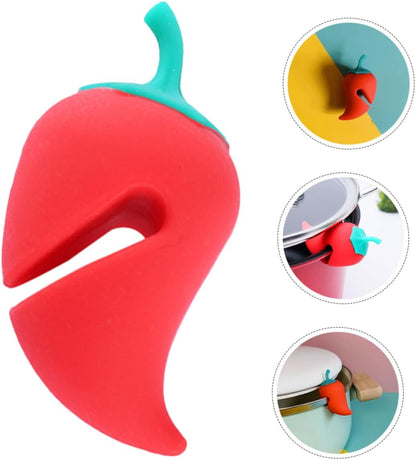MAGICLULU 4pcs Heat Resistant Silicone Spill Stopper Lid Lifter for Pots Prevent Boilovers Compact Kitchen Gadget for Soup and Sauces Versatile Cooking Tool for Easy Use