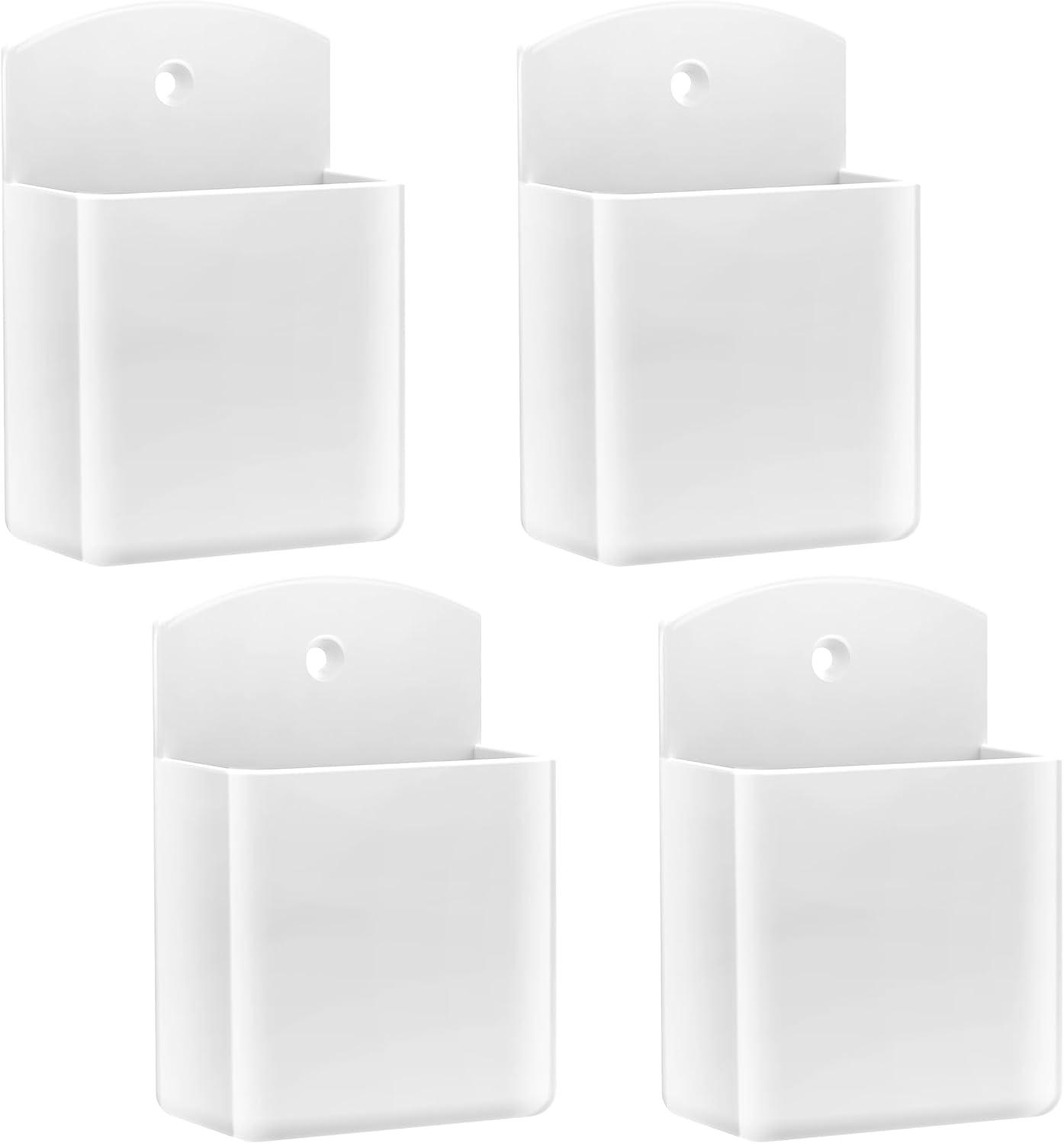DRQ 2-Pack Remote Control Holder, Adhesive Wall-Mount Remote Holder, Black | TV controller organizer doubles as a wall pen holder for desk accessories and small-item storage at home, office, or school.