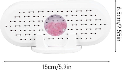 Mini Closet Dehumidifier, Rechargeable ABS 5W 6V White Effective Portable Electric Dehumidifiers Reusable Desiccant for Closet Shoe Cabinet