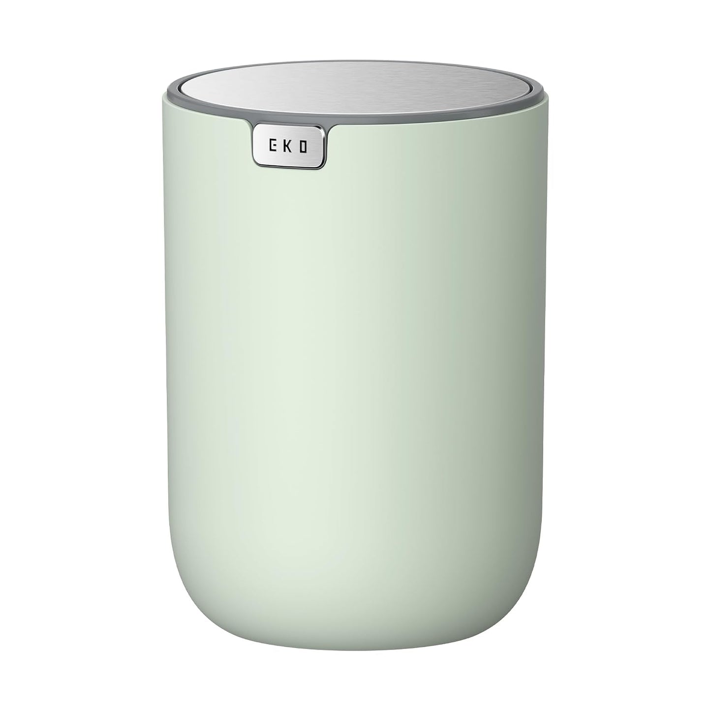 EKO Fandy 0.58 Gal/2.2L Mini Trash Can with Lid, Swing-Top Desktop Trash Can for Bathroom, Countertop, Vanity, Desk or Office, Small Garbage Bin (Blue)