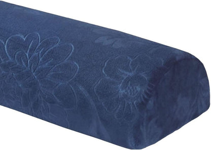 Half Moon Bolster Pillow for Legs, Knees, Lower Back and Head, Lumbar Support Pillow for Bed, Sleeping | Semi Roll for Ankle and Foot Comfort - Machine Washable Cover(@10,42x18x10cm/16.5x7x4in)