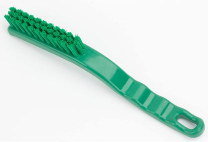 SPARTA Grout Brush with Stiff Nylon Bristles, 8 Inch, White | Flo-Pac, Stiff Crimped Nylon Bristles, 2.75-Inch Brush Section, Narrow Crevices, BPA Free