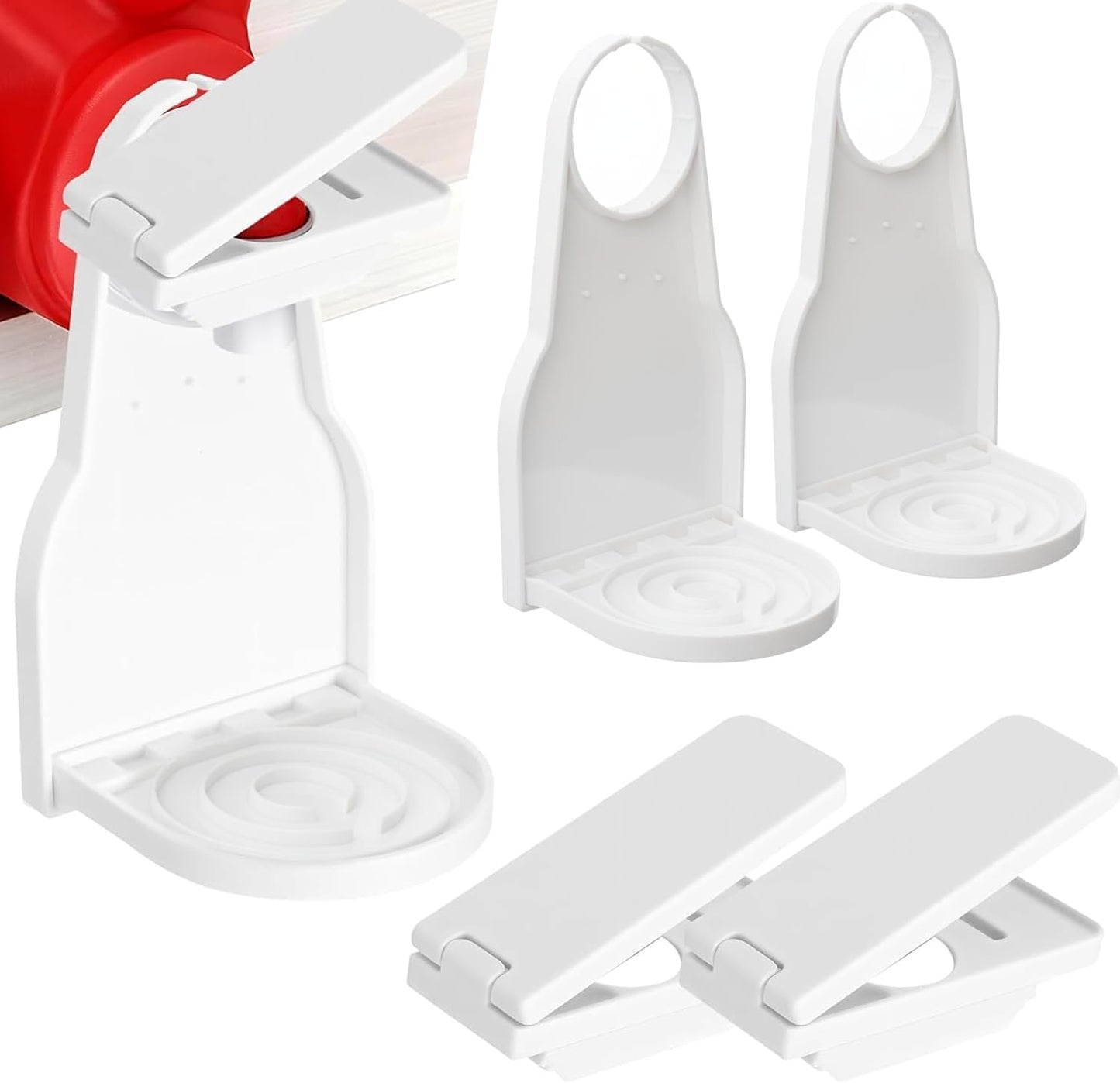 Laundry Detergent Cup Holder, 2 Pack Detergent Holder and Drip Catcher Tray | Reusable drip catcher and cup storage station keeps detergent cups organized and helps reduce sticky messes in laundry rooms.