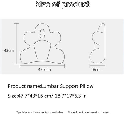 Lumbar Support Pillow for Office Chair, Back Support Pillow for Car, Chair