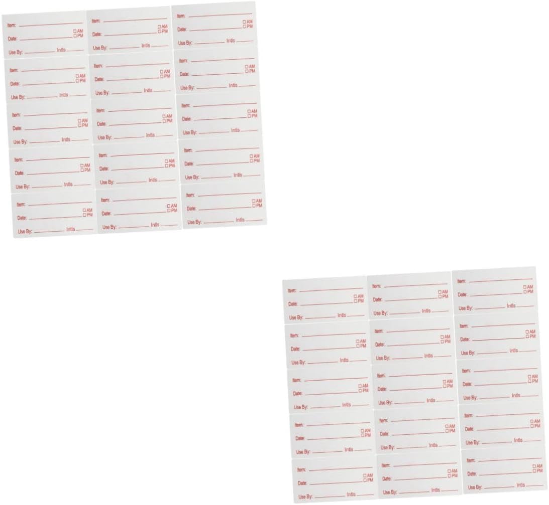 SHINEOFI Removable Food Date Labels for Kitchen Containers Pantry Freezer Canning Meal Prep Organization Stickers