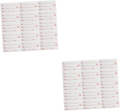 SHINEOFI Removable Food Date Labels for Kitchen Containers Pantry Freezer Canning Meal Prep Organization Stickers