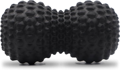 KITWILD Peanut Massage Ball, Double Lacrosse Massage Roller Ball, Black | Deep Tissue Muscle Massage, Physical Therapy, Myofascial Release, Muscle Knots, Yoga Therapy