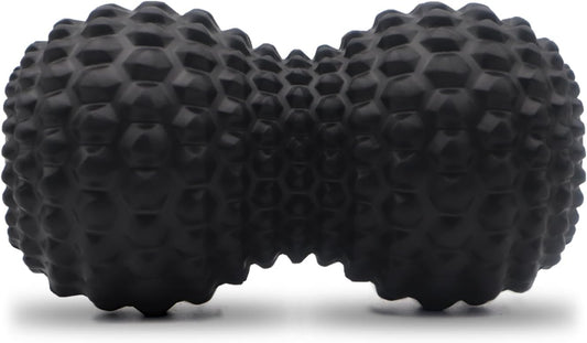KITWILD Peanut Massage Ball, Double Lacrosse Massage Roller Ball, Black | Deep Tissue Muscle Massage, Physical Therapy, Myofascial Release, Muscle Knots, Yoga Therapy