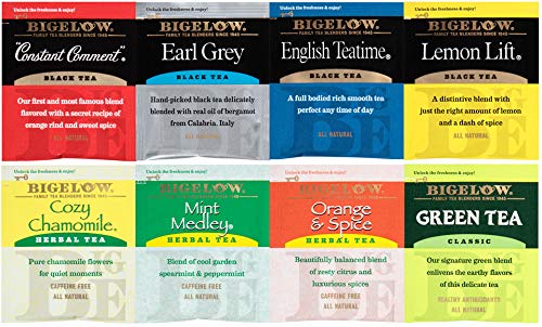 Bigelow Tea, Caffeine Free, 6 Flavor Herbal Tea Variety Pack, Pack of 6