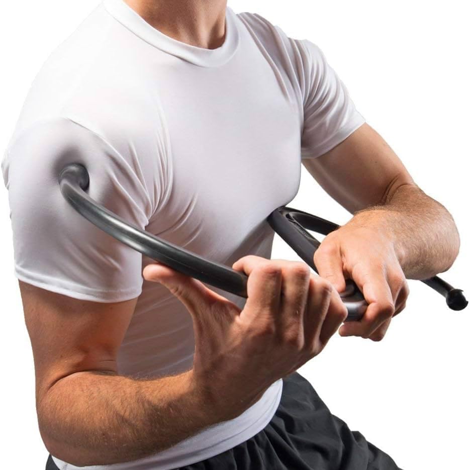 Backnobber II Massager Cane, Cobalt Blue | Deep‑Tissue Self‑Massage Therapy Tool for Neck, Shoulders & Back, Portable, Strong Fiberglass Reinforced Nylon Hook, USA Made