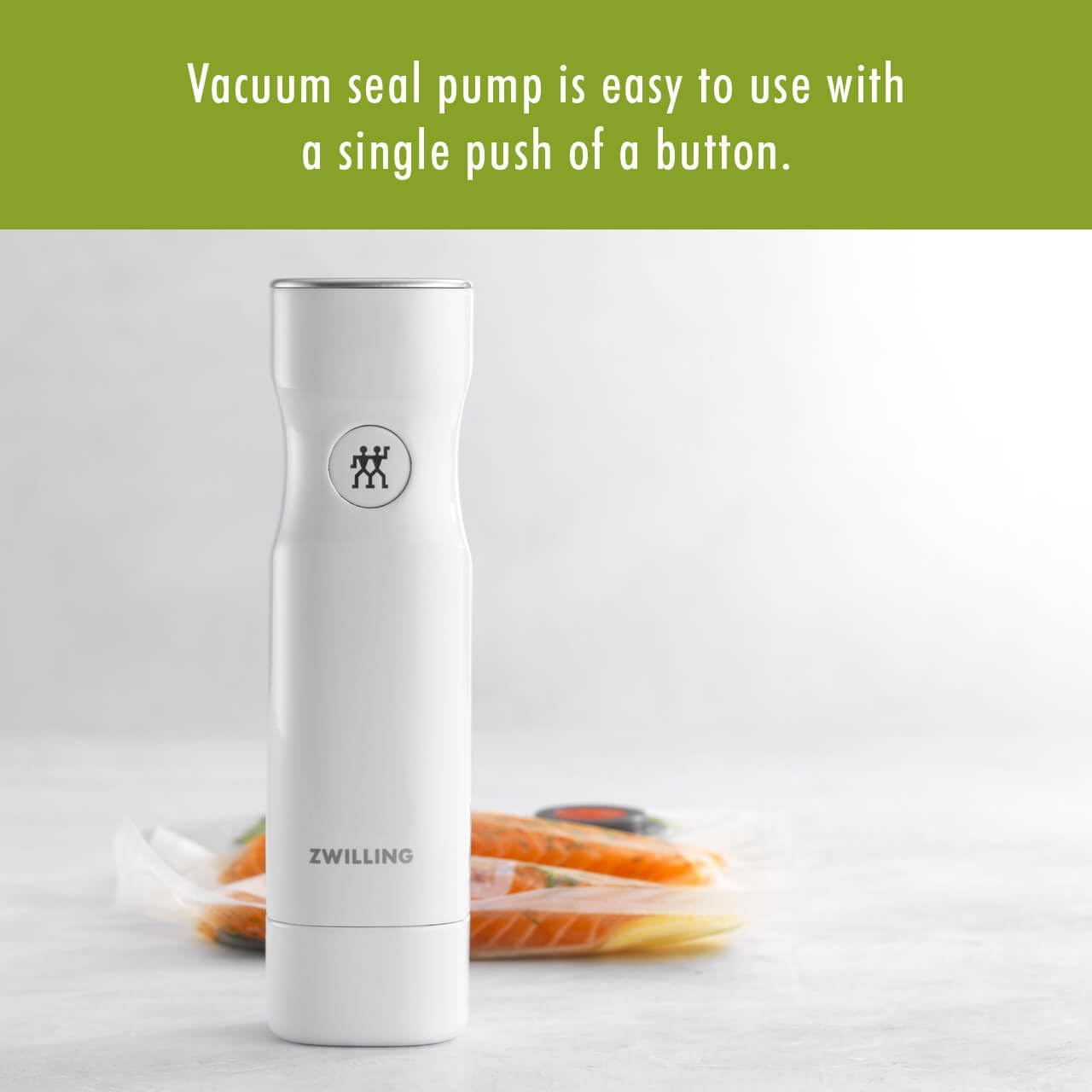 For food to stay fresh up to 5X longer, pump required (not included).