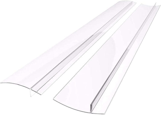 Silicone Gap Covers, (2 PCS) Silicone Stove Gap(21 Inches, Semi Clear)