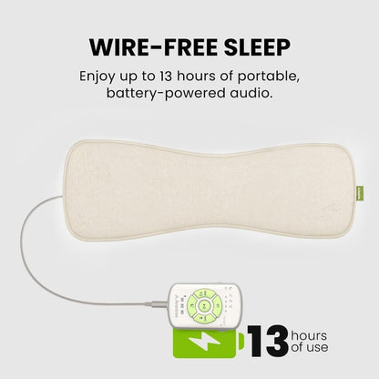 Avantree Slumber 2 - Bluetooth Pillow Speaker for Side Sleepers | 4 Ultra-Flat Speakers, White Noise, Remote Control & Sleep Timer, Soft Design for Sleeping, Podcasts & Audiobooks, Gray