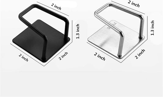 Pot Lid Holder, 2 Pairs of Wall Mount Pot Lid Organizer,304 Stainless Steel Self Adhesive Cabinet Door Pot Lid Holder Rack for Kitchen Wall Mount,Freely Adjustable Length