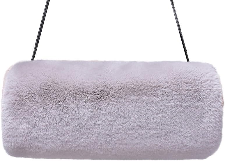 Faux Fur Hand Muffs for Women Winter Warm Arm Hand Warmer Gloves Arms Warmer Fluffy Warm Faux Fur Muffs with Strap