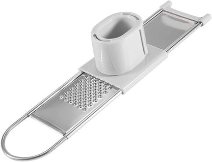 PATKAW Multi-functional Cheese Grater with Hand Guard, Stainless Steel Abs Food Grating Tool, Finger Protective Tool for Vegetables and Carrots, Sturdy Kitchen Grater for Safe Food