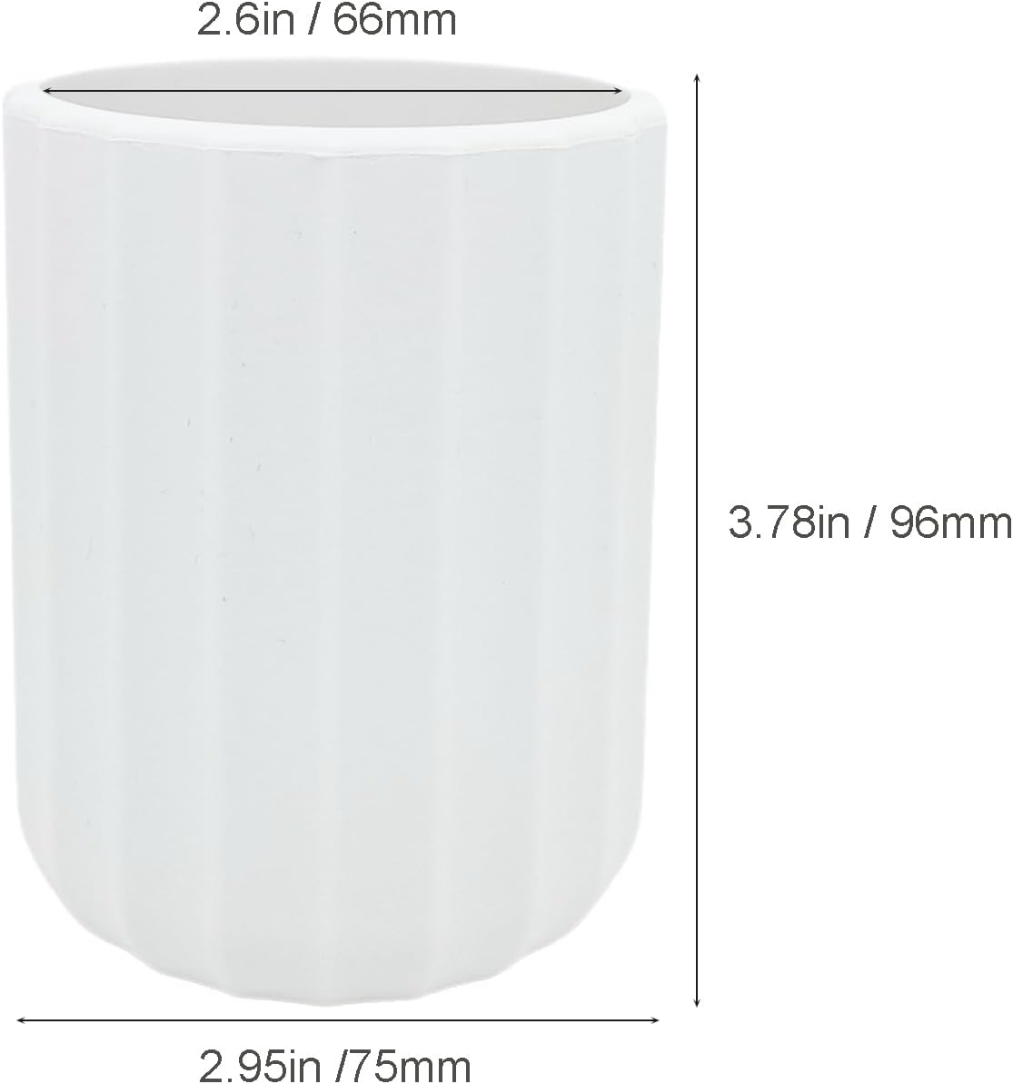 Eyeglass Holder for Nightstand, Silicone Eyeglass Stand for Desk, White | Upright Glasses Stand for Nightstand, Desk, and Bedside. Anti-scratch, Keeps Eyewear Organized and Within Easy Reach