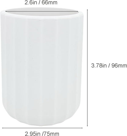 Eyeglass Holder for Nightstand, Silicone Eyeglass Stand for Desk, White | Upright Glasses Stand for Nightstand, Desk, and Bedside. Anti-scratch, Keeps Eyewear Organized and Within Easy Reach