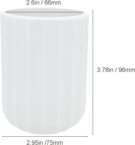 Eyeglass Holder for Nightstand, Silicone Eyeglass Stand for Desk, White | Upright Glasses Stand for Nightstand, Desk, and Bedside. Anti-scratch, Keeps Eyewear Organized and Within Easy Reach