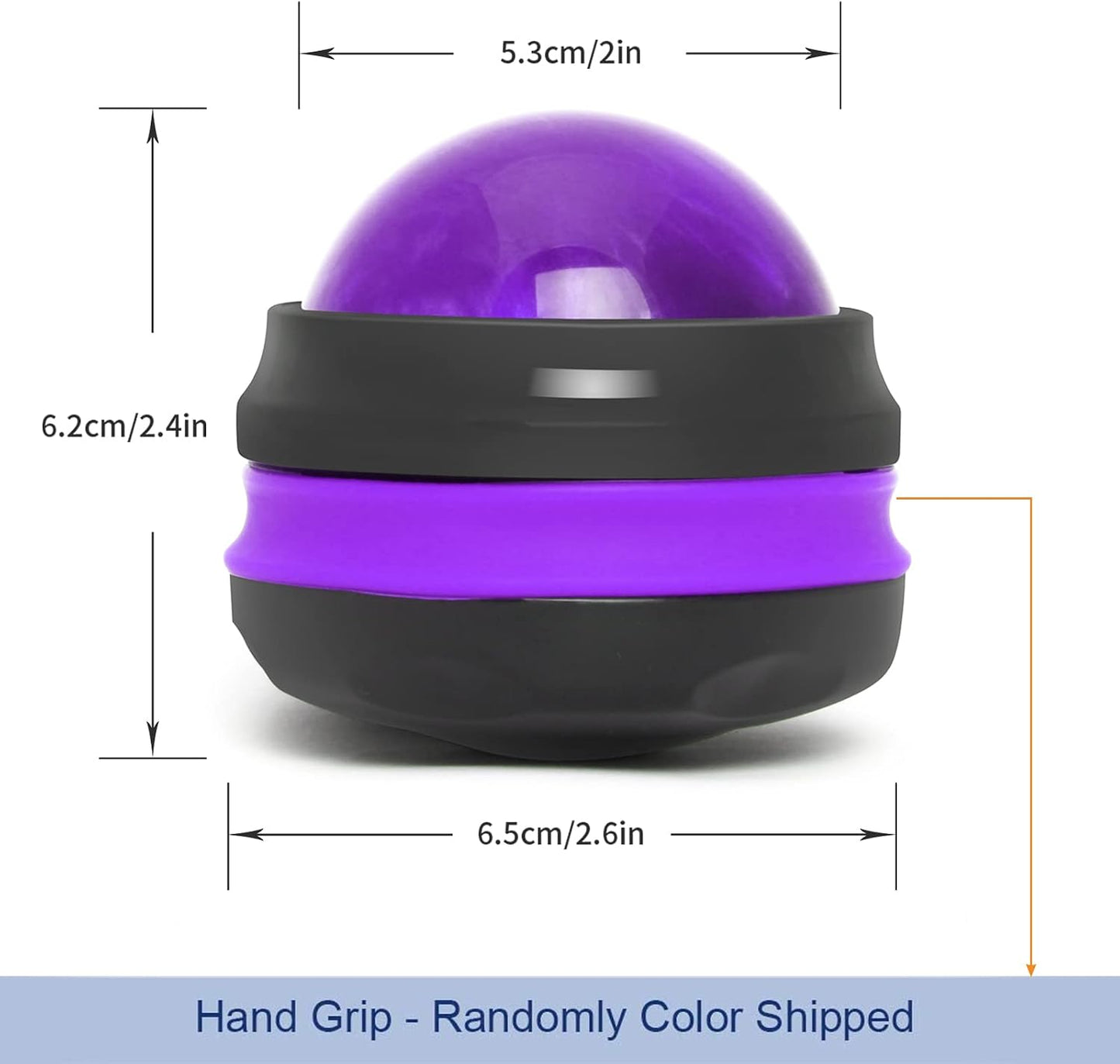 Coolrunner Massage Ball, Manual Roller Massager, Handheld Self Massage Therapy and Relax Full Body Tools for Sore Muscles, Shoulders, Neck, Arms, Legs, Back, Foot, Body (Blue) | Therapy and Relax Full Body Tools for Sore Muscles, Shoulders, Neck, Arms,