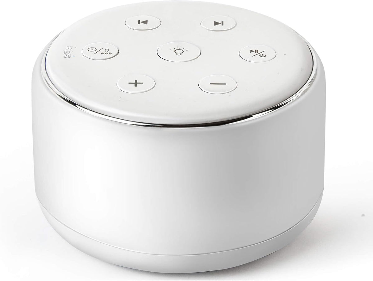FamiSym Rechargeable White Noise Sound Machine Baby with Night Light