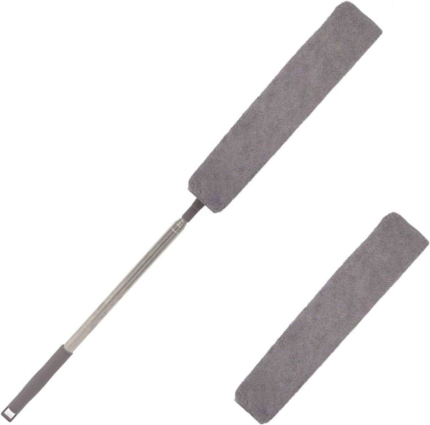 Retractable Gap Dust Cleaner, Under Refrigerator/Sofa Cleaning Tool, Microfiber Gap Duster, Suitable for Underneath Cleaning of Furniture, Fridges, Couch, Bed (25-55 Inch)