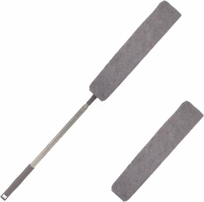 Retractable Gap Dust Cleaner, Under Refrigerator/Sofa Cleaning Tool, Microfiber Gap Duster, Suitable for Underneath Cleaning of Furniture, Fridges, Couch, Bed (25-55 Inch)