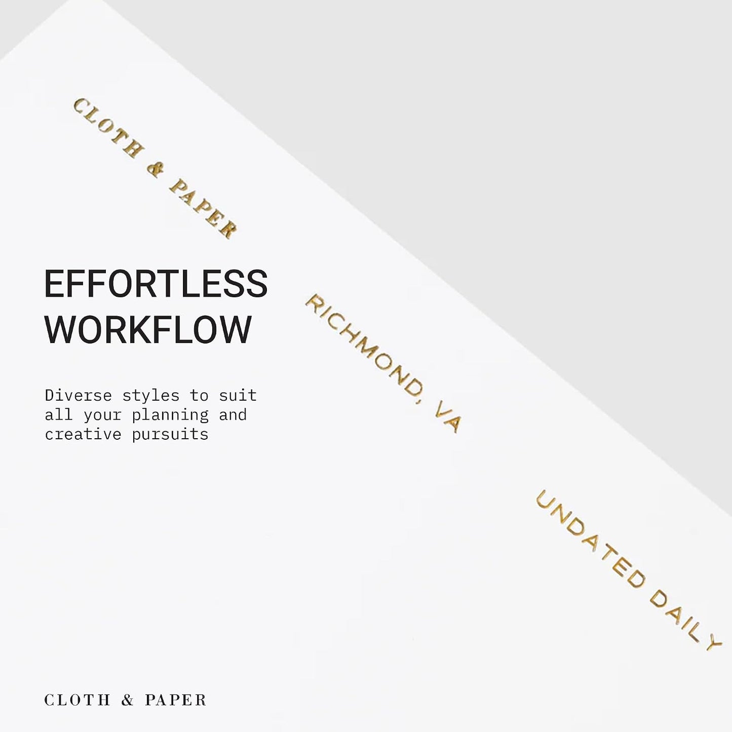 Cloth & Paper Travel Notebook | Daily Wellness Planner – Smoked Salt | Pocket Plus Wellness Planner 3.2" x 6" | Habit Tracker & Self Care Journal for Goals, Gratitude & Reflection – Soft Touch Cover
