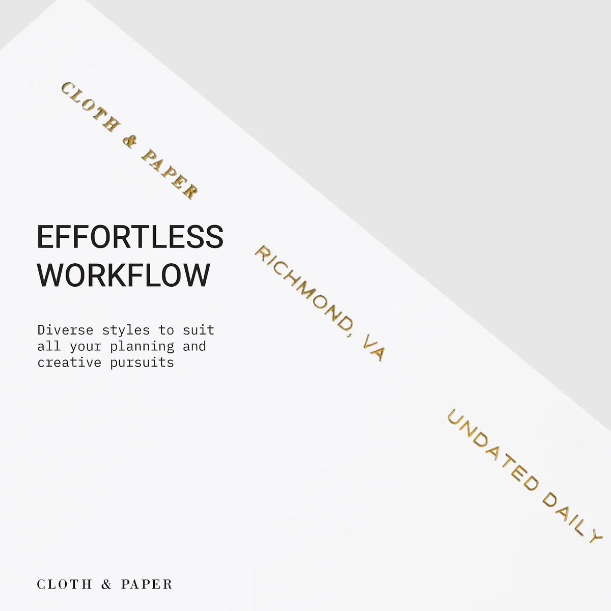 Cloth & Paper Travel Notebook | Daily Wellness Planner – Smoked Salt | Pocket Plus Wellness Planner 3.2" x 6" | Habit Tracker & Self Care Journal for Goals, Gratitude & Reflection – Soft Touch Cover