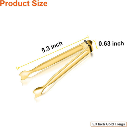 Mini Serving Tongs, Anytrp 18-Packs Stainless Steel Sugar Tongs, 4.3inch Ice Tongs Kitchen Appetizers Tongs for Coffee Bar, Tea Party, Desserts Party, Sugar and Ice Bucket