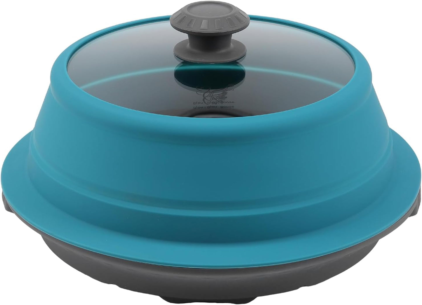 Collapsible Microwave Splatter Lid with Vented Tempered Glass Cover Wok Lid for Microwave Safe, Stockpot Steamer Pot Pan Round Bowl Plate 5" 6" 7" 8" 9" 10" Universal Multifunction Silicone Cover