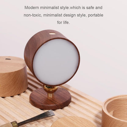 Wooden Wall Sconce 360° Rotatable Magnetic Stick on Bedside- Beech,1 PCS | Wall light self adhesive,dimmable touch control. USB-C port, minimalist style in hallways,closets,desk,reading,ambient