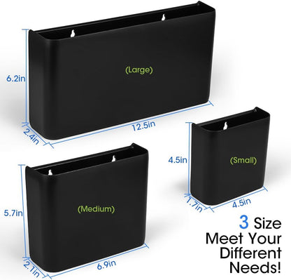 Picowe Magnetic Laundry Storage, Large Lint Holder Bin, Space-Saving Trash Container Hanging on Dryer, Washer or Wall Mount (Gray White)