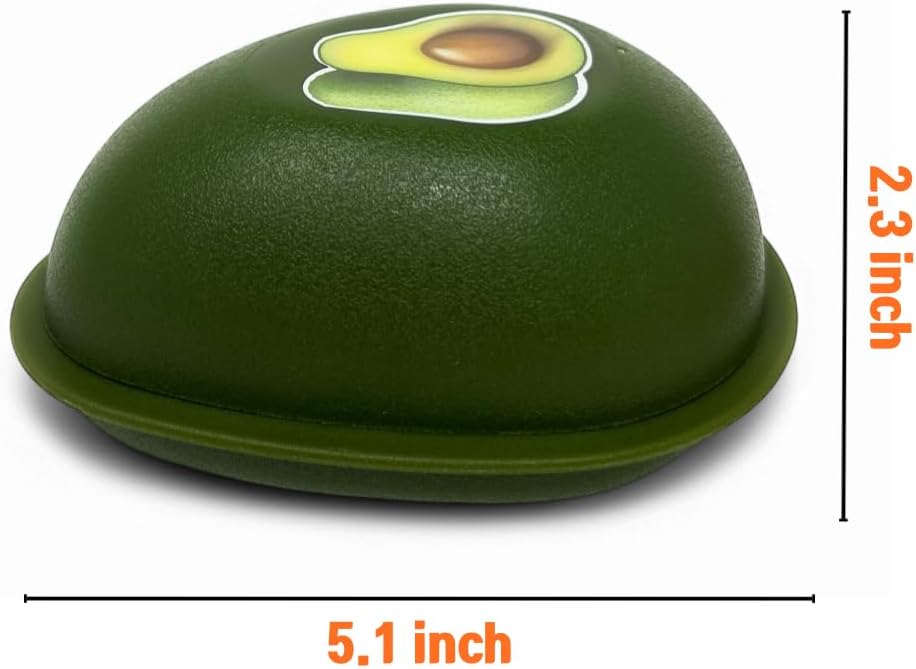 Vegetable and Fruit Saver, Keep Fresh Longer, Reusable Storage Keeper, Vegetable and Fruit Storage Containers in Fridge, BPA Free (Avocado)