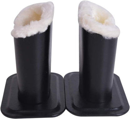 Baitaihem Pack of 2 Plush Lined Eyeglasses Holder Stand Protective Glasses Case For Desks Or Nightstands