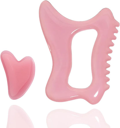 Lymphatic Massage Roller for Cellulite Remover Body Sculpting - Handheld Cellulite Massage Tool for Body Bloat Blood Circulation Lymphatic Drainage Pink