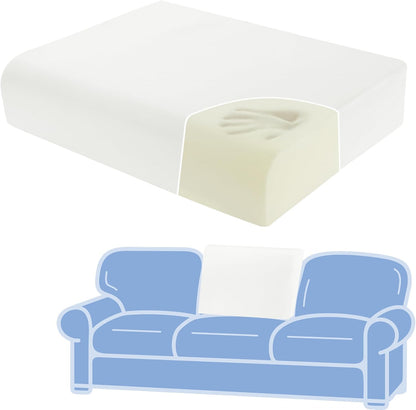 ROYALAY High Density Foam Couch Back Cushions Replacement Back Pillow Sofa Waist Cushion Stuffing Fill Supportive Back Pillow 1 Pack, Supportive Lumbar Support Pillow for Sofa, Couch-32 x18