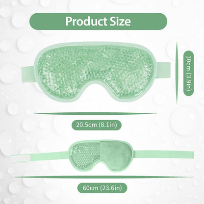 NEWGO Cooling Gel Eye Mask - Reusable Cold Pack for Puffy Eyes, Dark Circles, Migraine, Stress Relief - Purple With Soft Plush Backing