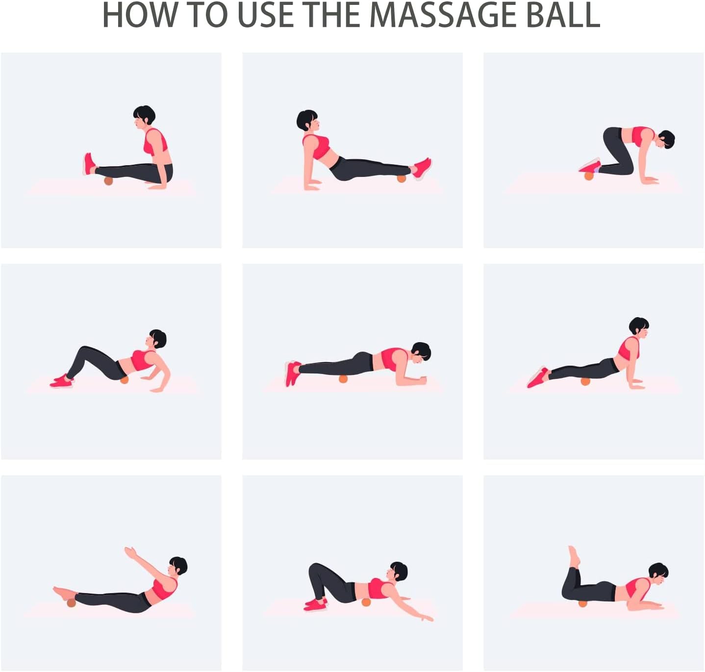 Hard Peanut Massage Ball, Double Lacrosse Massage Ball. Deep Tissue Massage Roller Mobility Ball for Physical Therapy Myofascial Release Muscle Relaxer Acupoint Massage (Blue) | Mobility Massager Tool for Deep Tissue Physical Therapy Myofascial Release