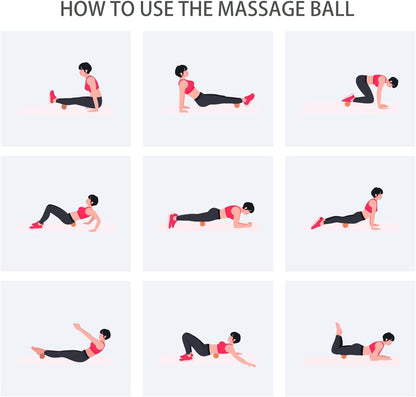 Hard Peanut Massage Ball, Double Lacrosse Massage Ball. Deep Tissue Massage Roller Mobility Ball for Physical Therapy Myofascial Release Muscle Relaxer Acupoint Massage (Blue) | Mobility Massager Tool for Deep Tissue Physical Therapy Myofascial Release