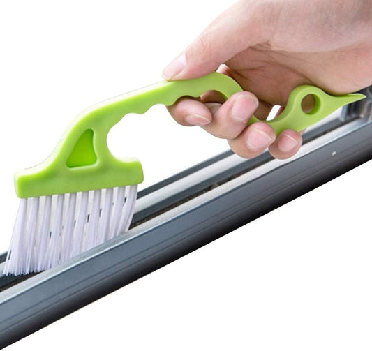 Trycooling Hand-held Groove Gap Cleaning Tools, Random Color, 1 Pc | Door Window Track, Kitchen Cleaning Brushes, Blue, Green, Pink