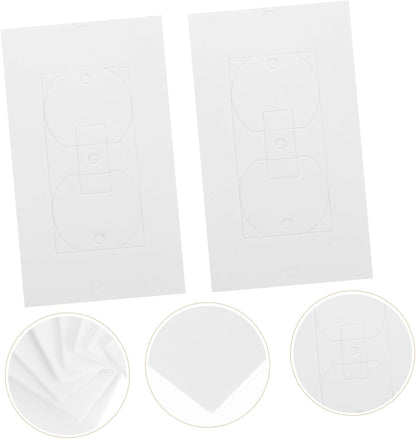 LIFKOME 50pcs Wall Socket Insulation Pads for Electrical Outlets Weatherproof Foam Gaskets Use Insulation Sealers for Home and Office Safety