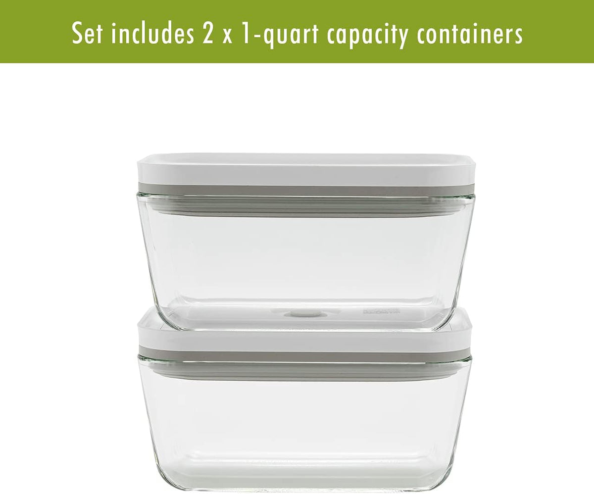 ZWILLING Fresh & Save Glass Airtight Food Storage Container, Meal Prep Container - Small