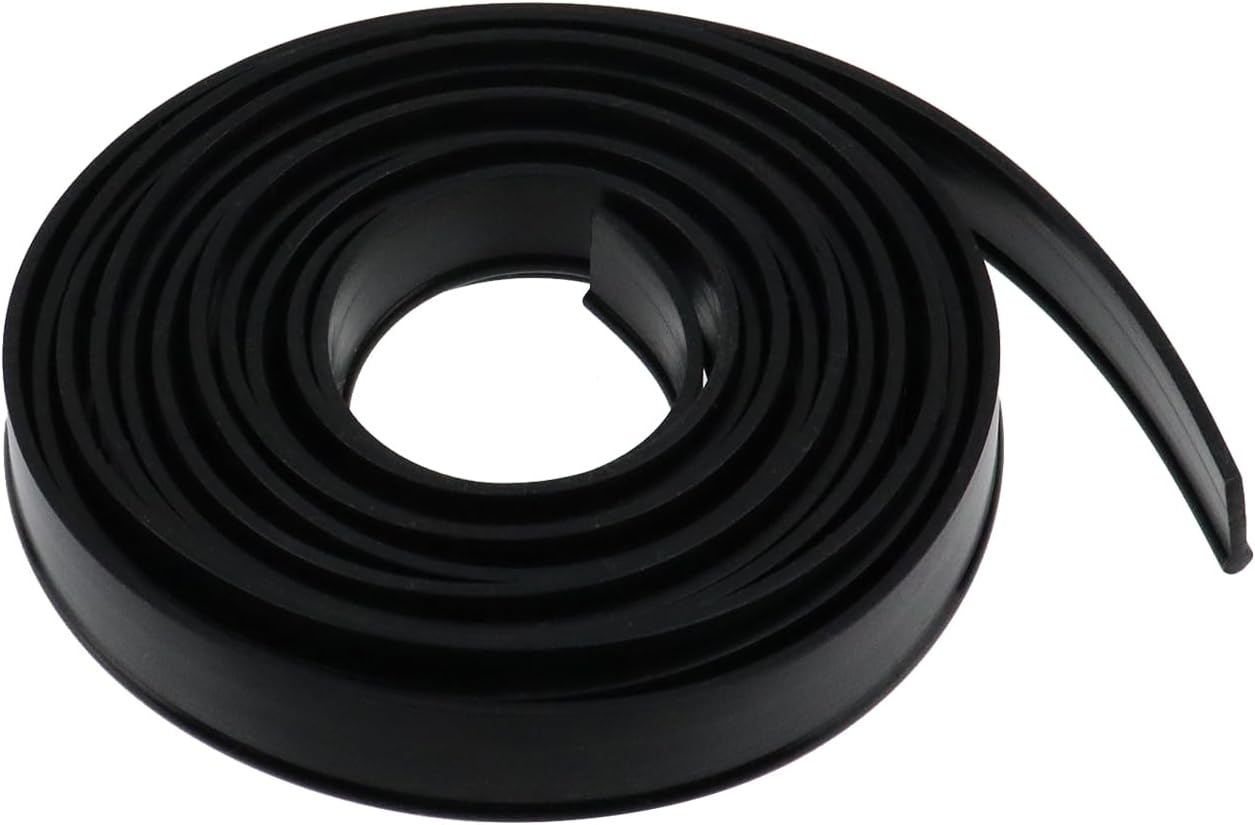 Oedema 118 Inch Shower Door Bottom Seal Strip, Black | Silicone, Waterproof, Shower Sweep Weather Stripping, for House and Glass Doors