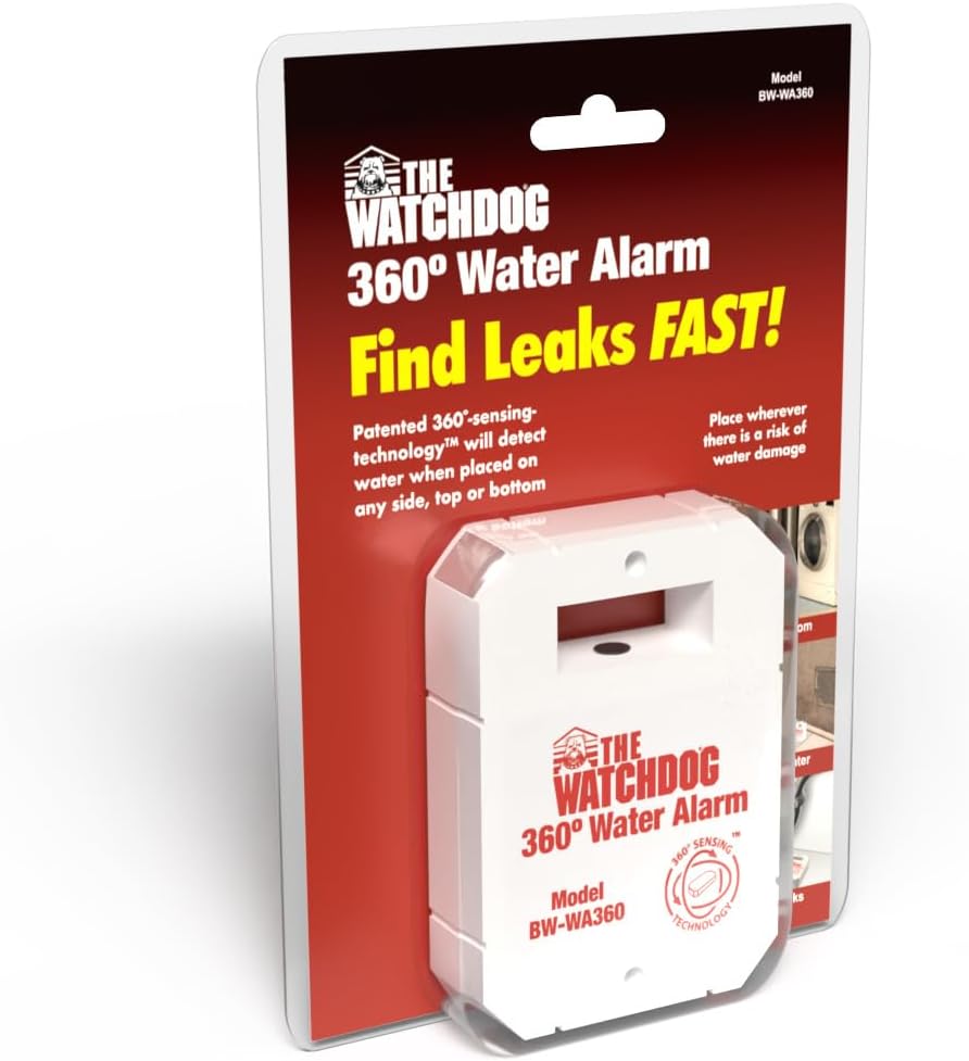 The Basement Watchdog Compact 110 dB Water Alarm w/360° Sensing Technology (BW-WA360) | 110 dB, 360Â° Sensing Technology, BW-WA360