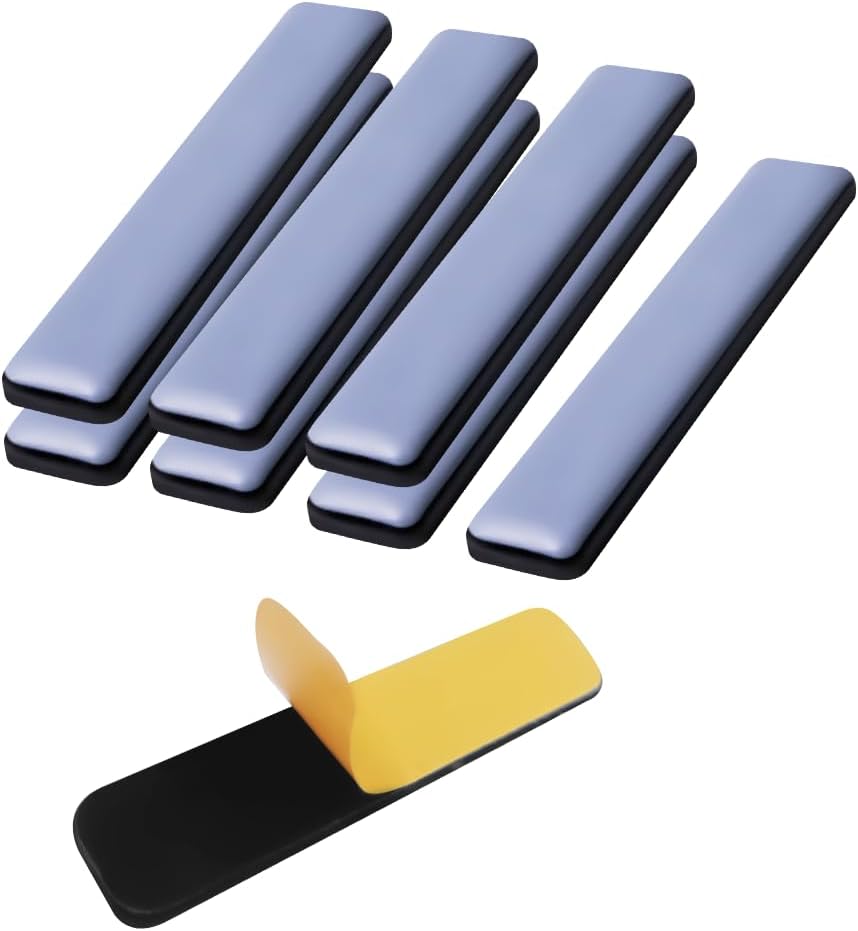 Furniture Sliders for Carpet and Hardwood Floors Adhesive Furniture Glides Self-Stick Furniture Sliders Pads (rectangular25*100mm,8)