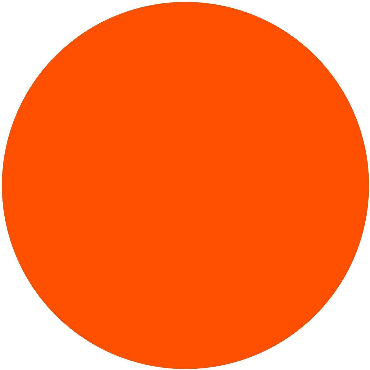 Blank Color Coding Stickers, Writable Surface â€“ 500 Permanent Labels per Roll (Yellow Fluorescent, 1.5" Circle)